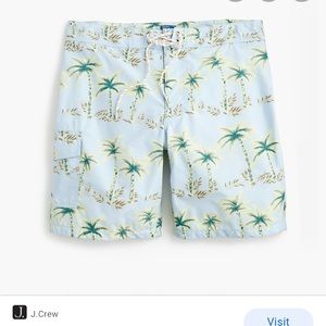 BRAND NEW w/ tag J.Crew Island Print Board Shorts